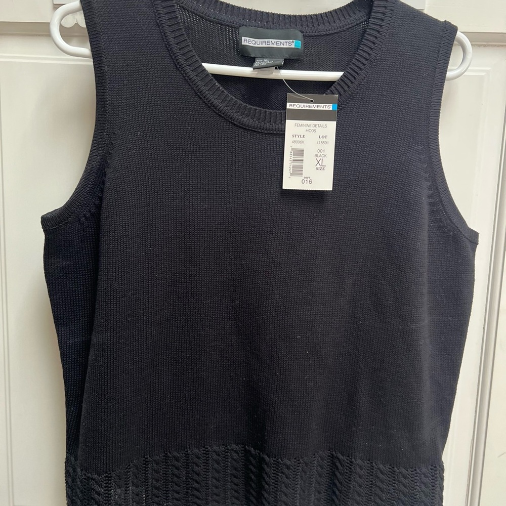 Requirements Black Knit Top